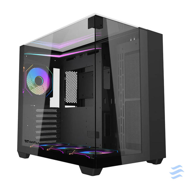 Darkflash TH285 computer case (black) + 4 fans With fan