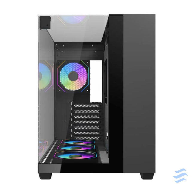 Darkflash TH285 computer case (black) + 4 fans With fan