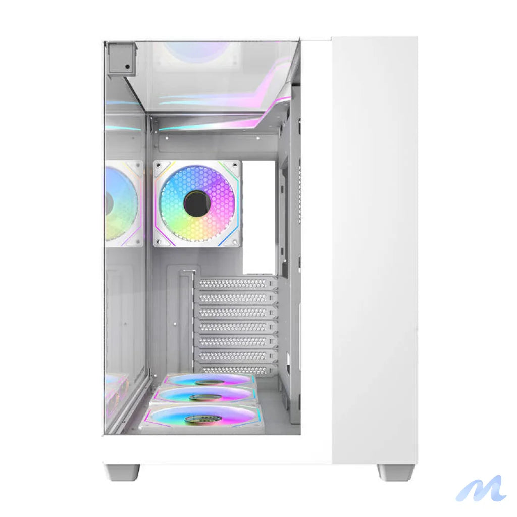 Darkflash TH285 computer case (white) + 4 fans