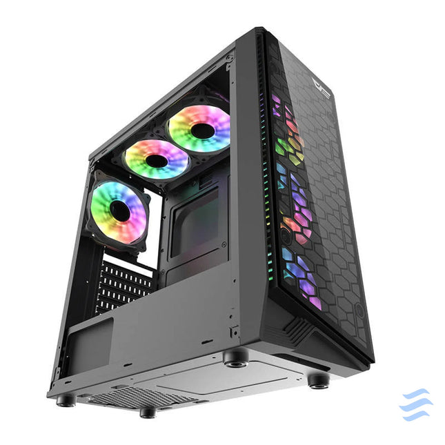 Darkflash Water Square 5 computer case (black) Without fan