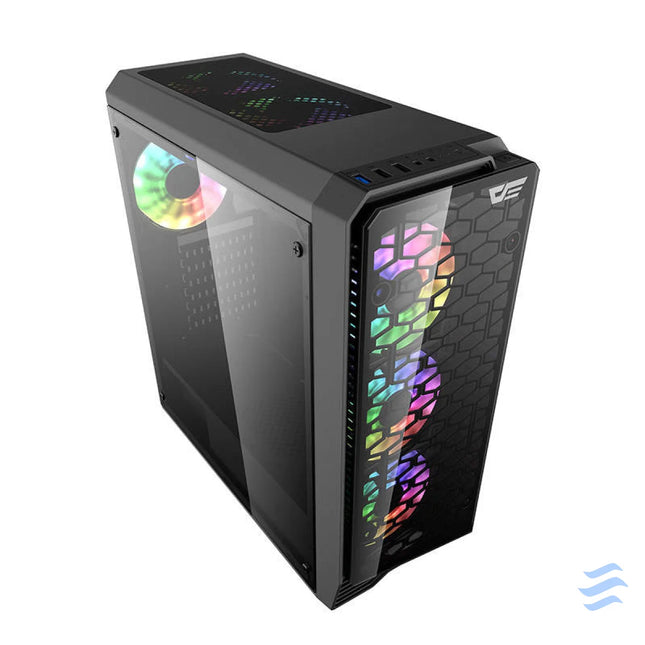 Darkflash Water Square 5 computer case (black) Without fan