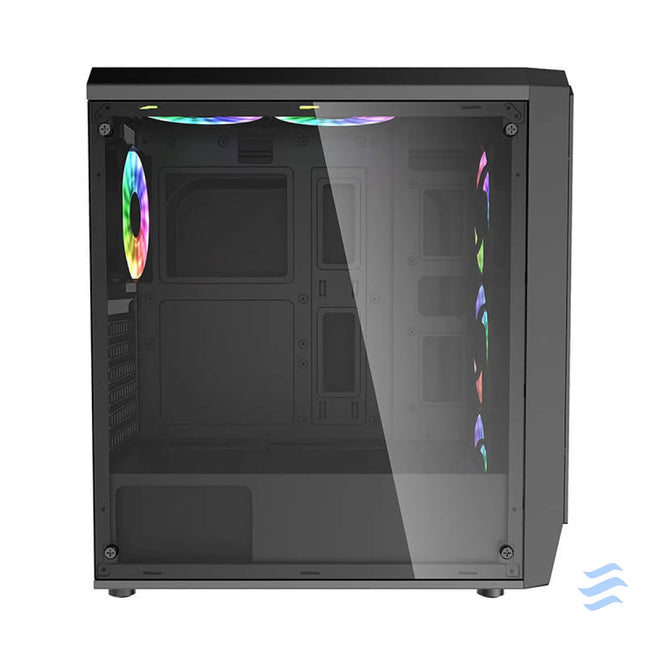Darkflash Water Square 5 computer case (black) Without fan