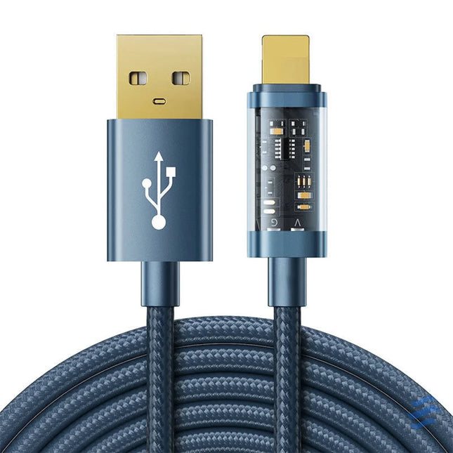 Data Cable to USB A / Lightning / 2.4A / 2m Joyroom S UL012A20 (blue) Combo Cables