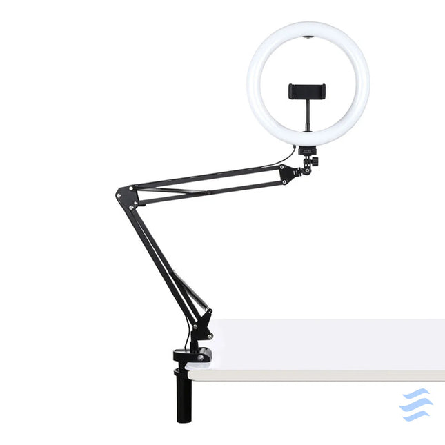 Desktop arm stand Puluz with 26cm LED Vlogging Ring PKT3090B Ring lights