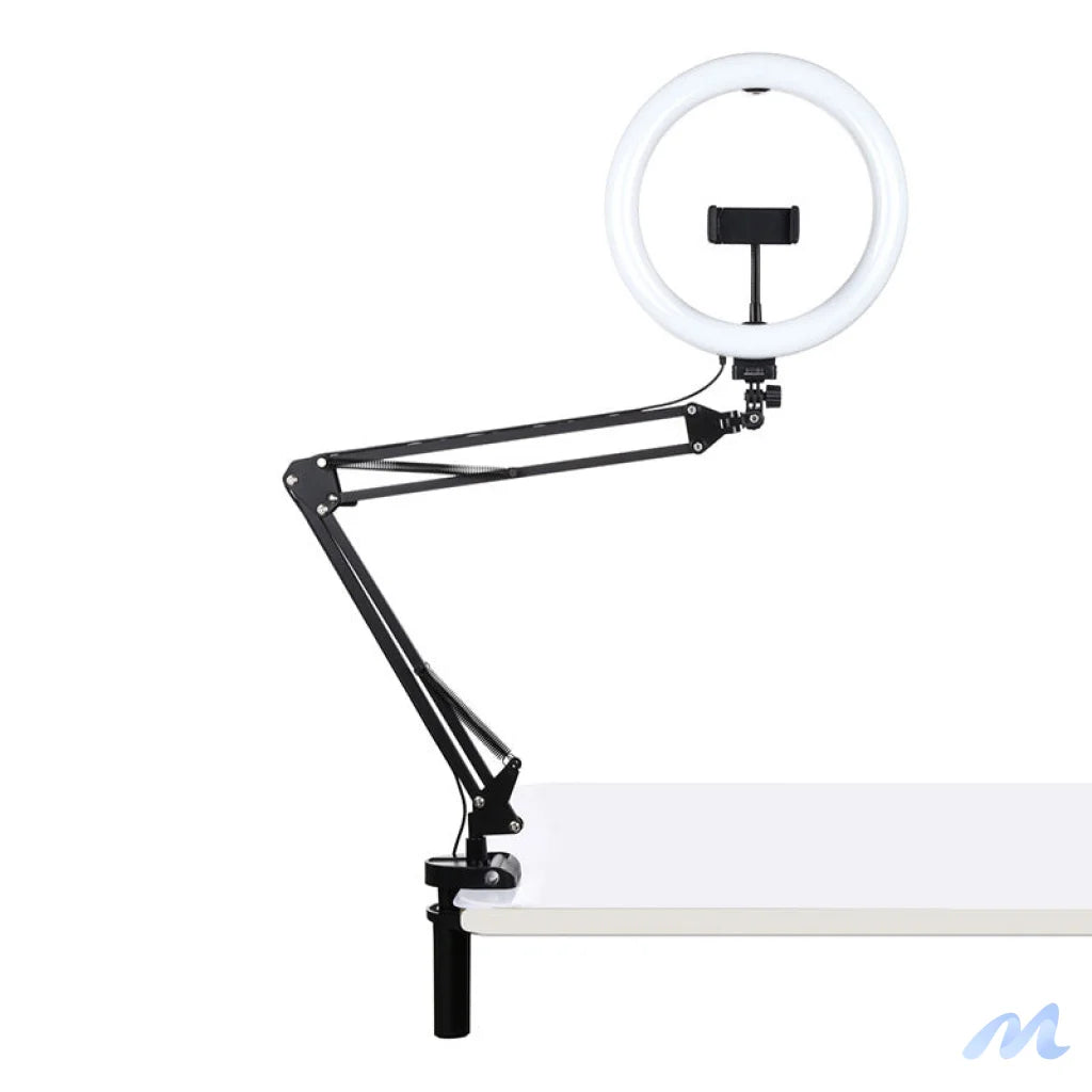 Desktop arm stand Puluz with 26cm LED Vlogging Ring PKT3090B