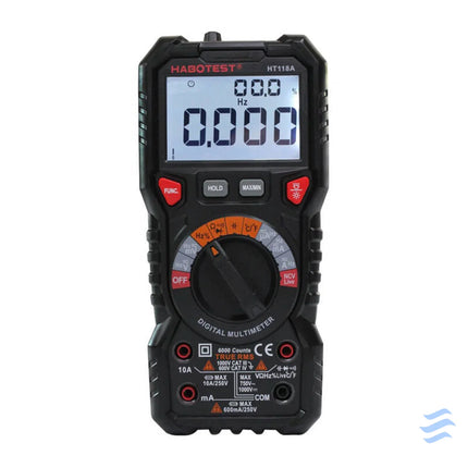 Digital Multimeter with Flashlight Habotest HT118A True RMS NCV Measuring tools