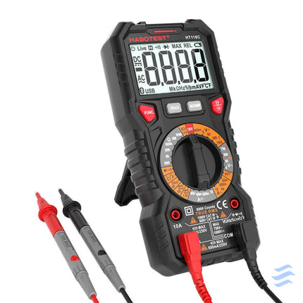 Digital Multimeter with Flashlight Habotest HT118C True RMS NCV battery testing Measuring tools