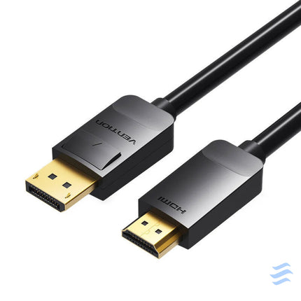 DisplayPort 1.2 to HDMI 1.4 Cable 3m Vention HADBI (Black) Video cables
