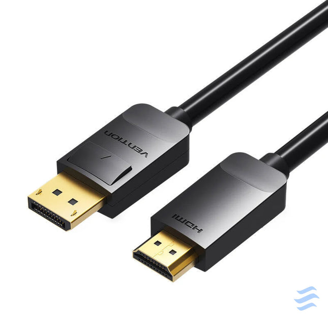 DisplayPort 1.2 to HDMI 1.4 Cable 3m Vention HADBI (Black) Video cables