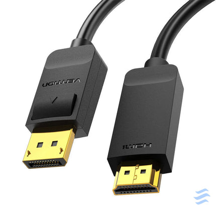 DisplayPort 1.2 to HDMI 1.4 Cable Vention HAGBH 2m 4K 30Hz (Black) Video cables