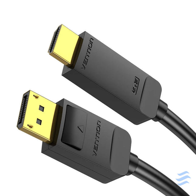 DisplayPort 1.2 to HDMI 1.4 Cable Vention HAGBH 2m 4K 30Hz (Black) Video cables