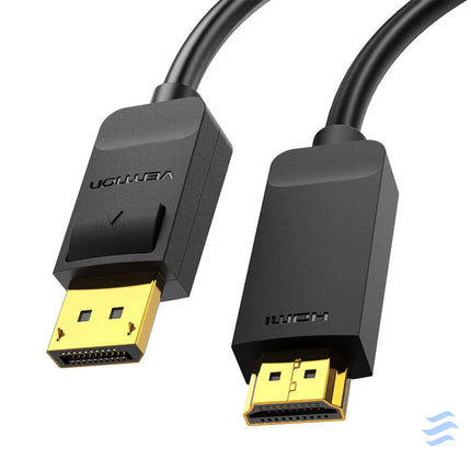 DisplayPort 1.2 to HDMI 1.4 Cable Vention HAGBI 3m 4K 30Hz (Black) Video cables