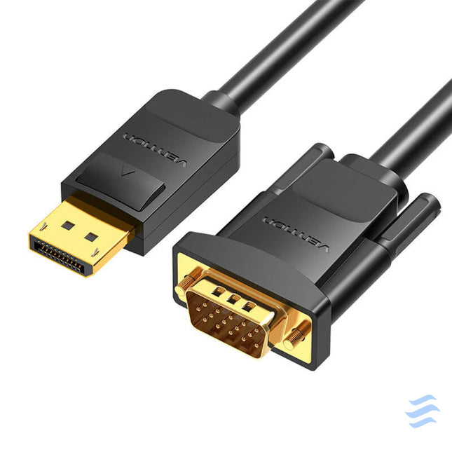 DisplayPort to VGA Cable Vention HBLBI 3m 1080P 60Hz(Black) Video cables