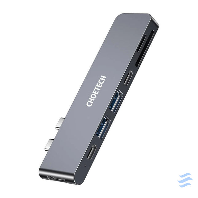 Docking Station Choetech HUB M14 for Macbook Pro 7 in 2 USB C Thunderbolt 3 (silver) Docking stations