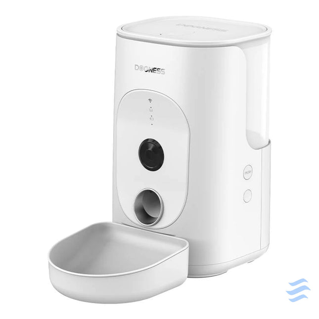 Dogness F15 WiFi 4L smart food dispenser with camera with plastic bowl (white) Bowls