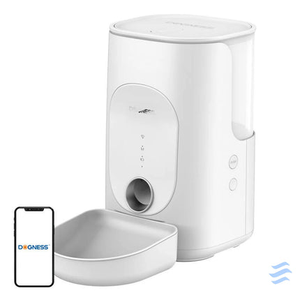 Dogness F16 WiFi 5G 4L smart food dispenser with plastic bowl (white) Bowls