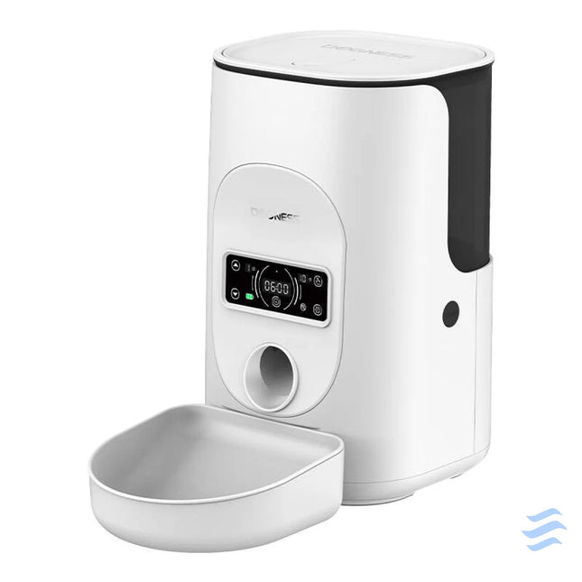 Dogness F17 4L smart food dispenser with plastic bowl (white) Bowls