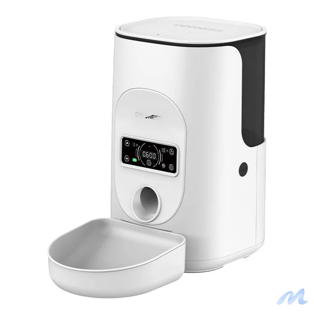 Dogness F17 4L smart food dispenser with plastic bowl (white)
