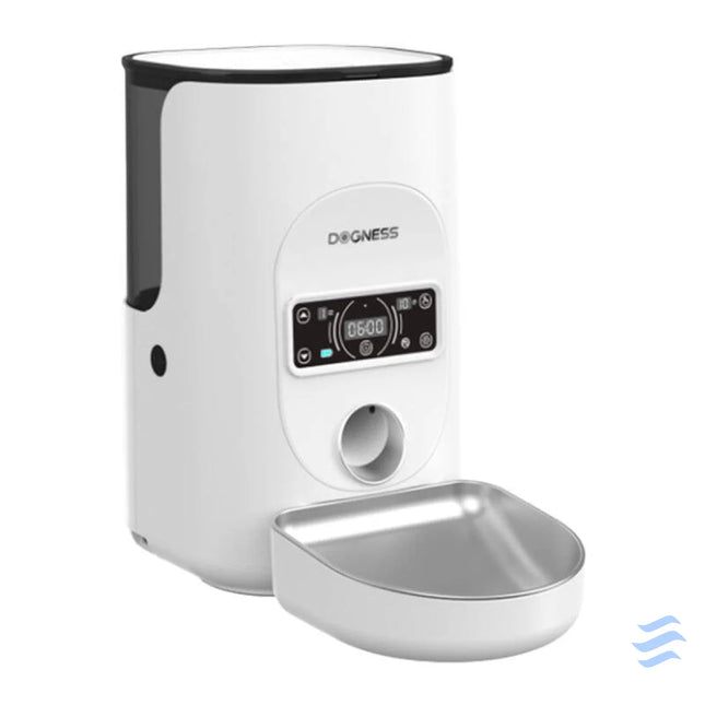Dogness F17 4L smart food dispenser with stainless steel bowl (white) Bowls