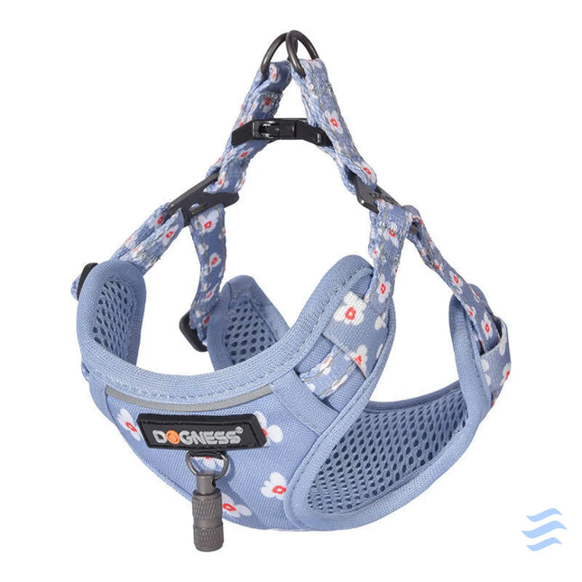 Dogness walking set leash 1,5m + harness for dog (light blue) Walking and transportation