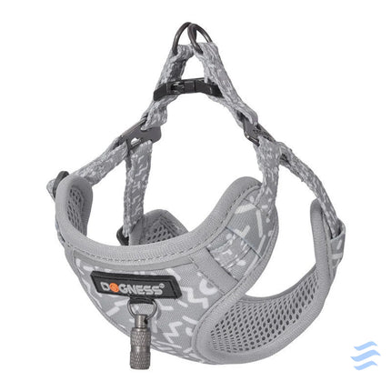 Dogness walking set leash 1,5m + harness for dog (light gray) Walking and transportation