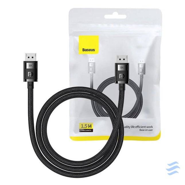 DP 8K to DP 8K cable Baseus High Definition 1.5 m (black) Video cables