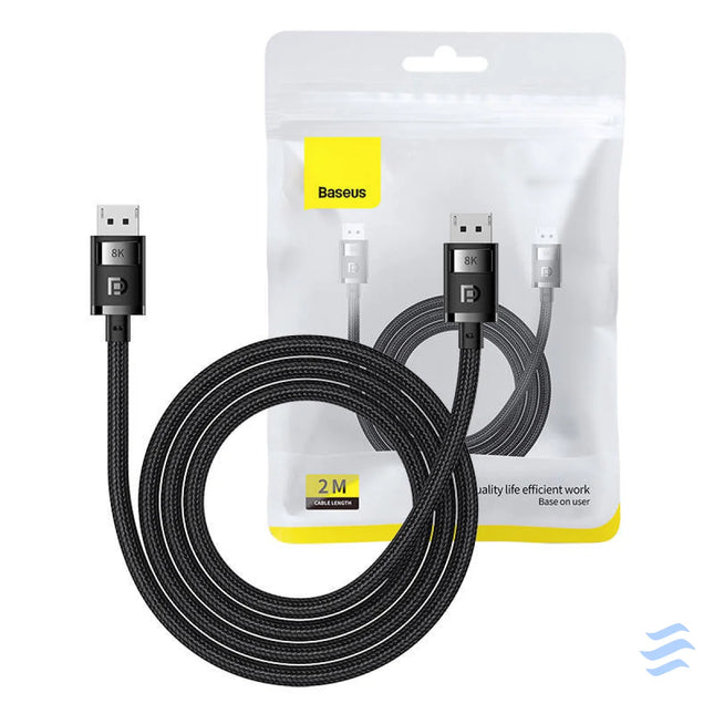 DP 8K to DP 8K cable Baseus High Definition 2m (black) Video cables