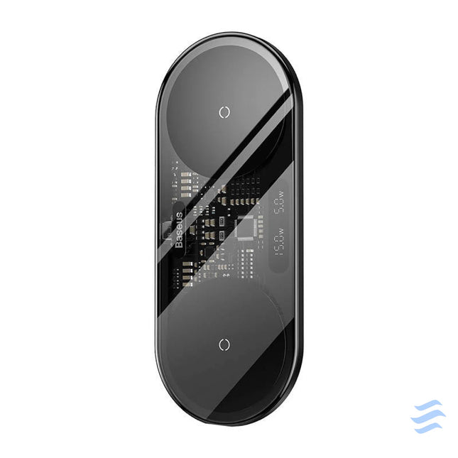 Dual Qi wireless charger Baseus Digital LED Display 20W Wireless chargers