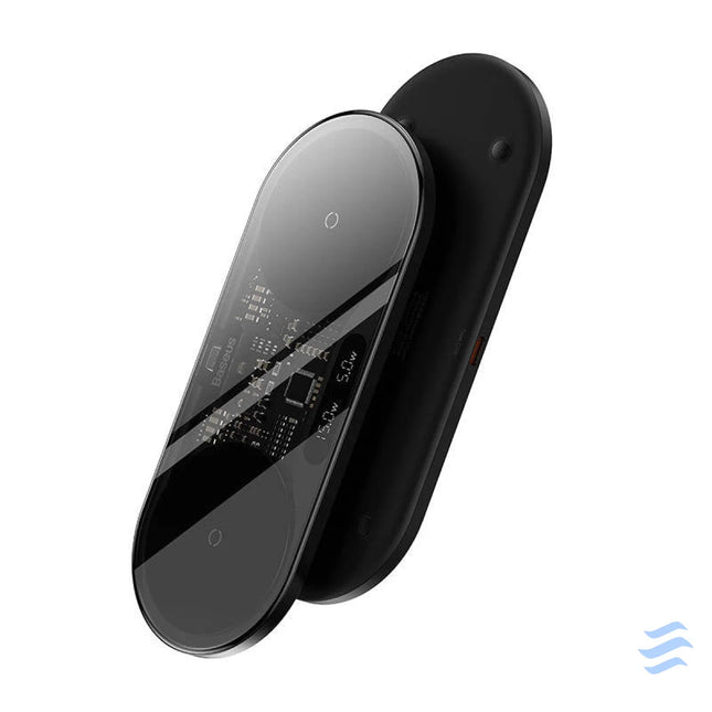 Dual Qi wireless charger Baseus Digital LED Display 20W Wireless chargers