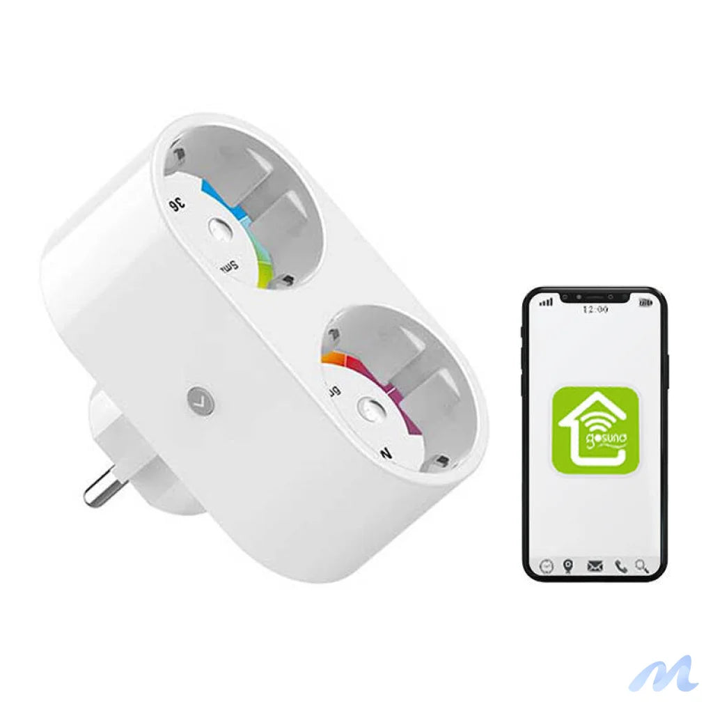 Dual smart plug WiFi Gosund SP211 3500W, Tuya
