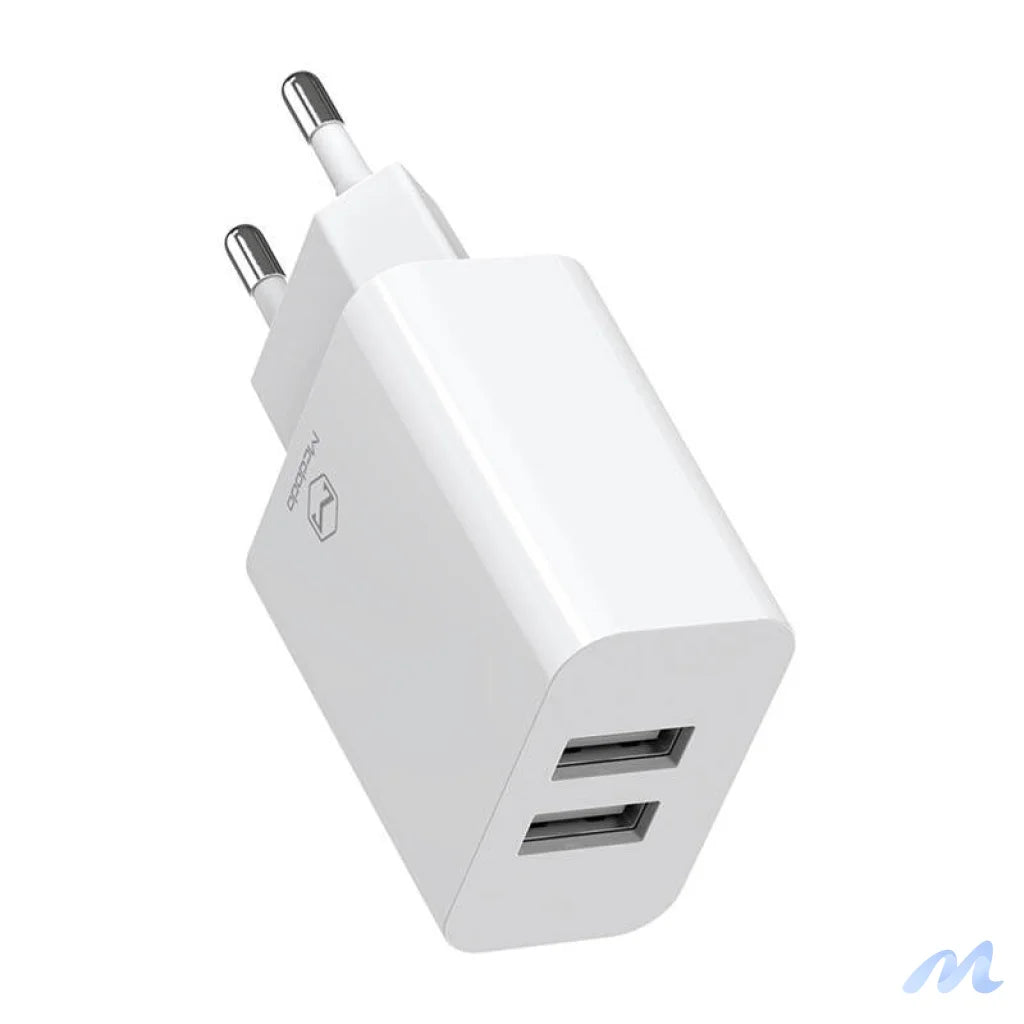 Dual USB charger Mcdodo CH-6720 (EU) Lightning 1m Travel set (white)