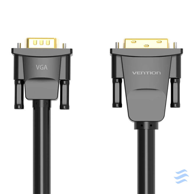 DVI (24 + 1) to VGA Cable Vention EABBG 1,5m 1080P 60Hz (black) Video cables