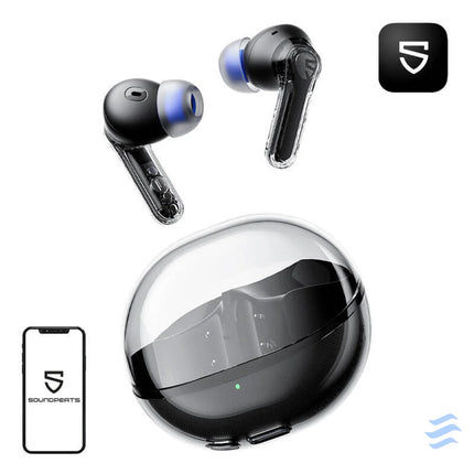 Earphones Soundpeats Clear (black) TWS
