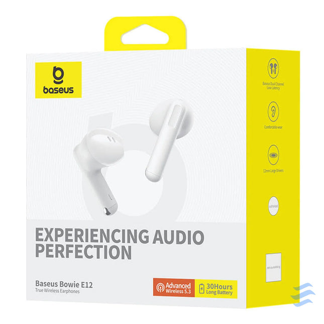 Earphones TWS Baseus Bowie E12 (white) TWS