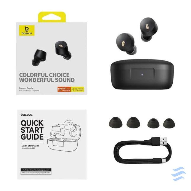 Earphones TWS Baseus Bowie E18 (black) TWS