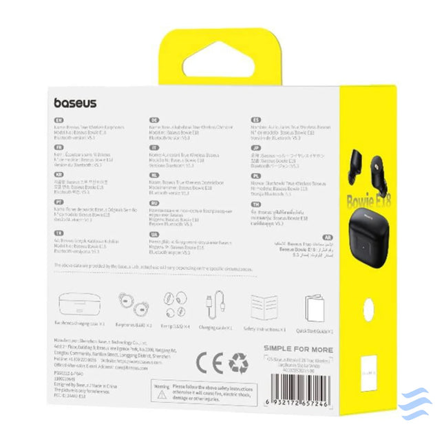 Earphones TWS Baseus Bowie E18 (black) TWS