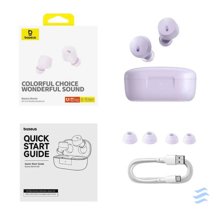 Earphones TWS Baseus Bowie E18 (purple) TWS