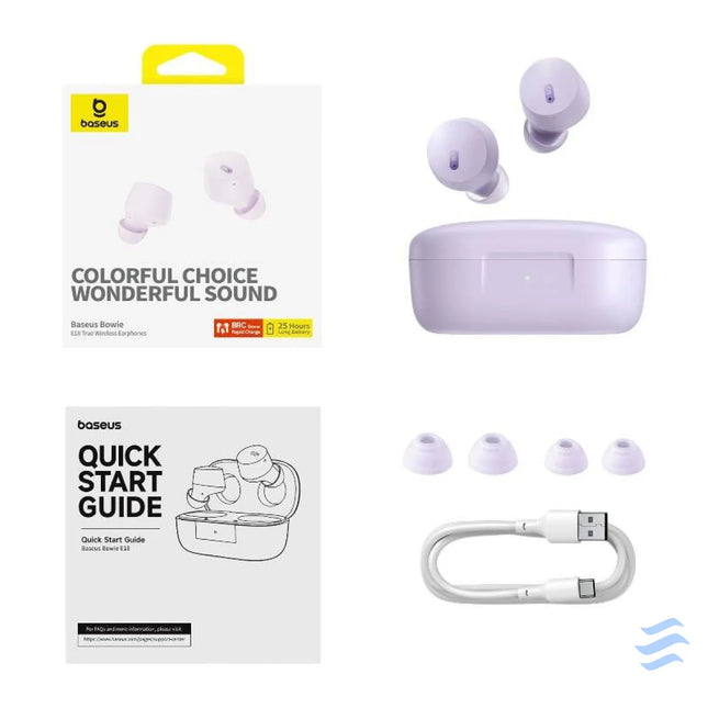 Earphones TWS Baseus Bowie E18 (purple) TWS