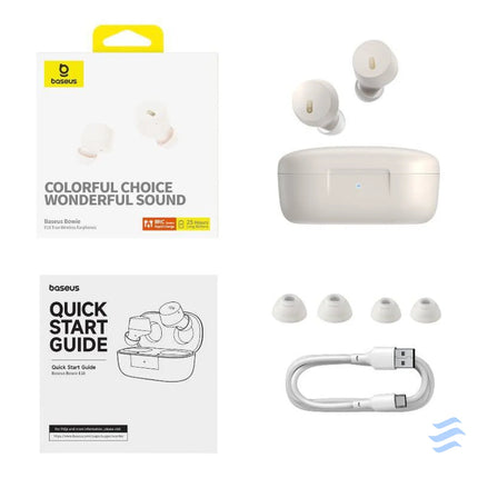 Earphones TWS Baseus Bowie E18 (white) TWS