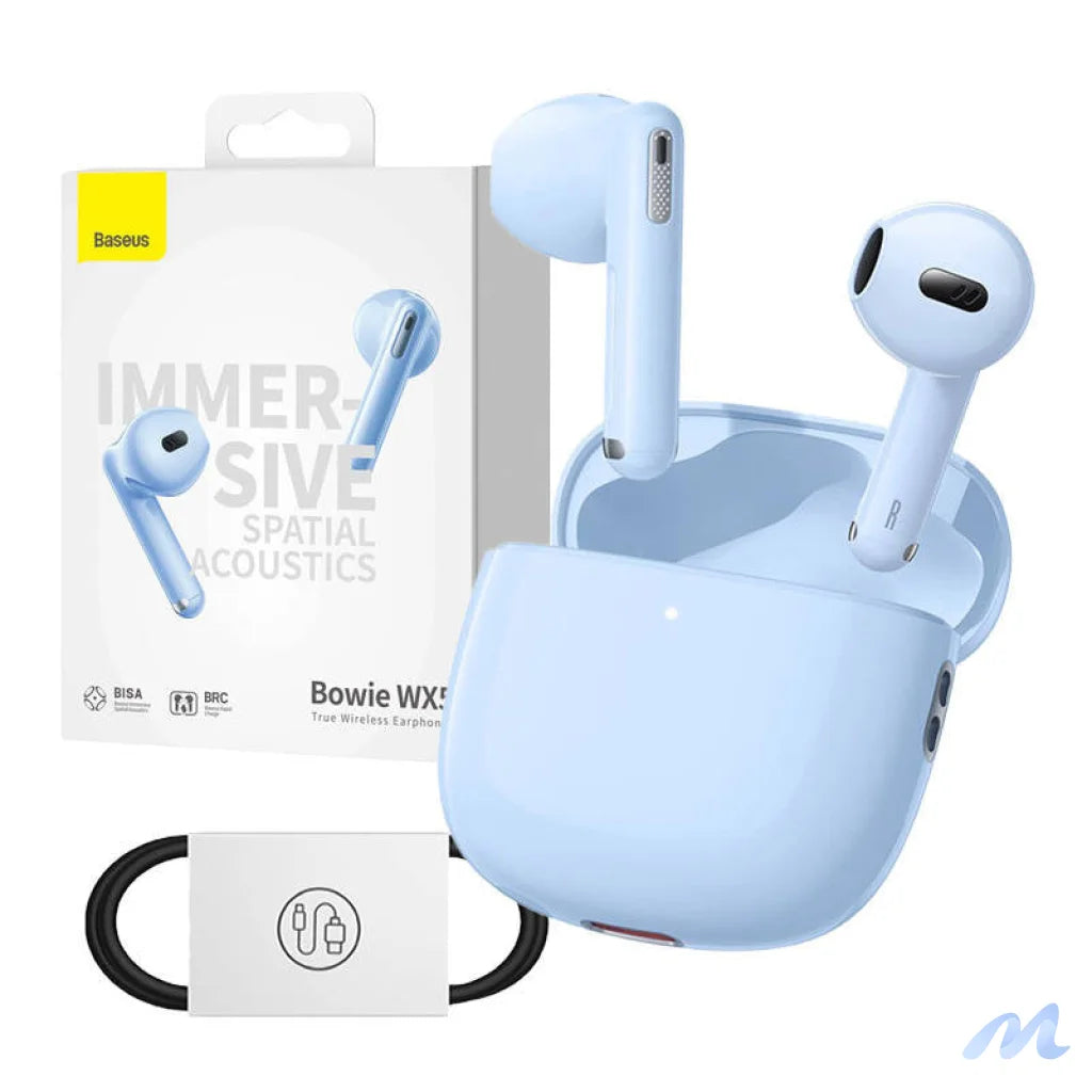 Earphones TWS Baseus Bowie WX5 (blue)