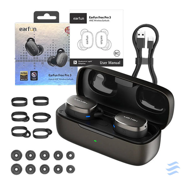 Earphones TWS EarFun Free Pro 3 ANC (black) TWS