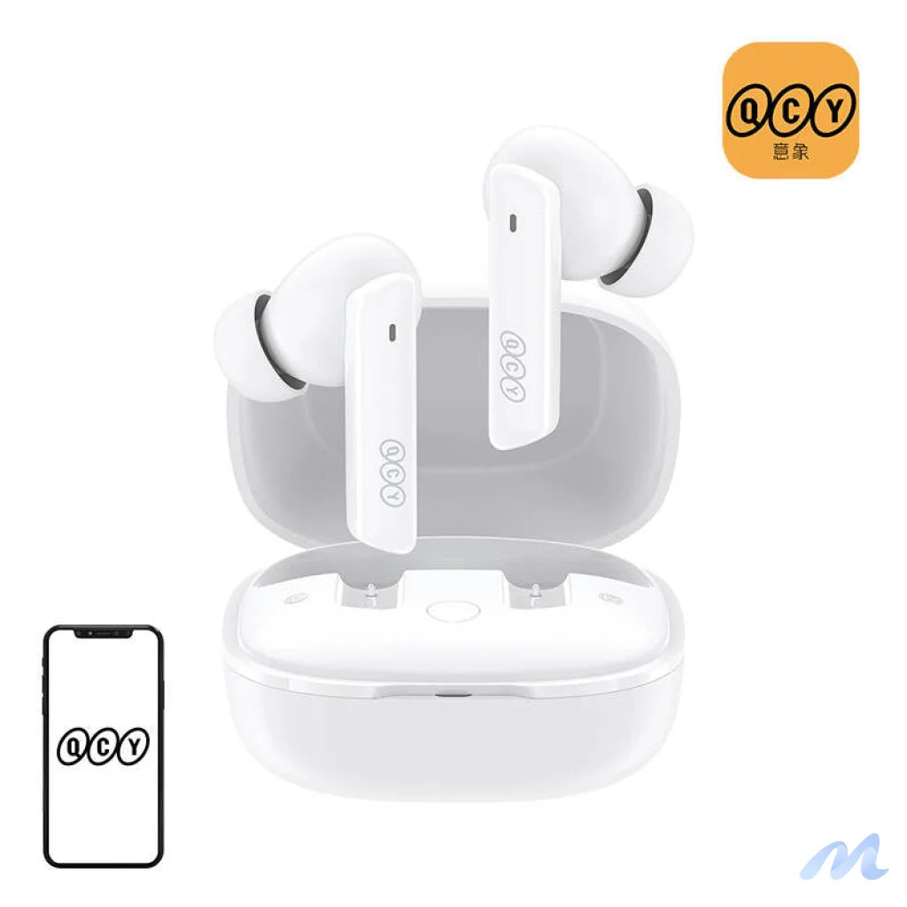 Earphones TWS QCY HT05, ANC (white)