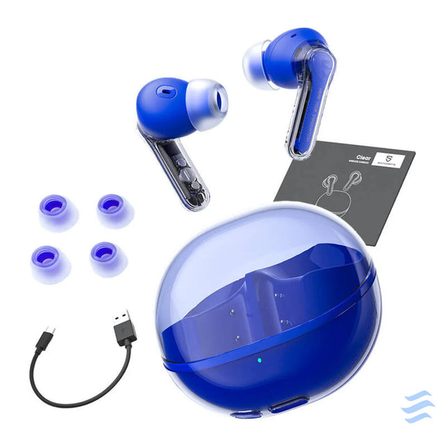 Earphones TWS Soundpeats Clear (Blue) TWS