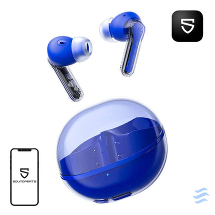 Earphones TWS Soundpeats Clear (Blue) TWS