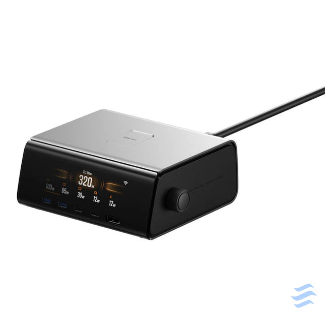 EcoFlow RAPID Pro 320W docking station 4xUSB C 1xUSB A GaN mains chargers