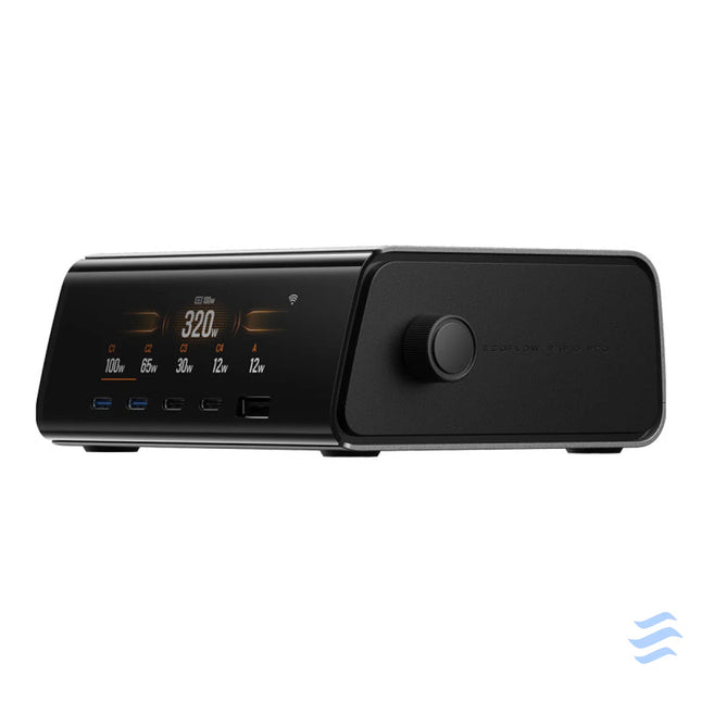 EcoFlow RAPID Pro 320W docking station 4xUSB C 1xUSB A GaN mains chargers
