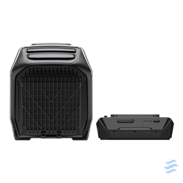 EcoFlow Wave 3 portable air conditioner with battery. Camping