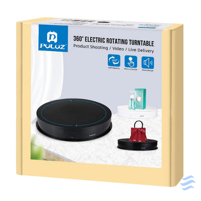 Electric Rotating Turntable Display Puluz 30cm USB (black) Stands