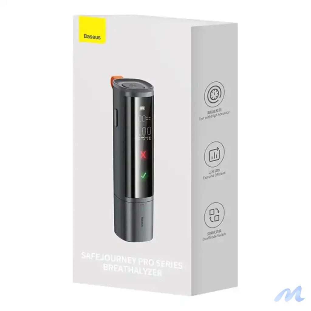 Electronic Breathalyzer Baseus SafeJourney Pro (Grey)