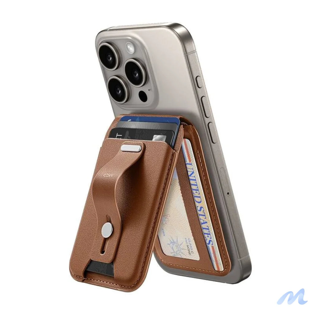 ESR magnetic wallet with stand function (brown)